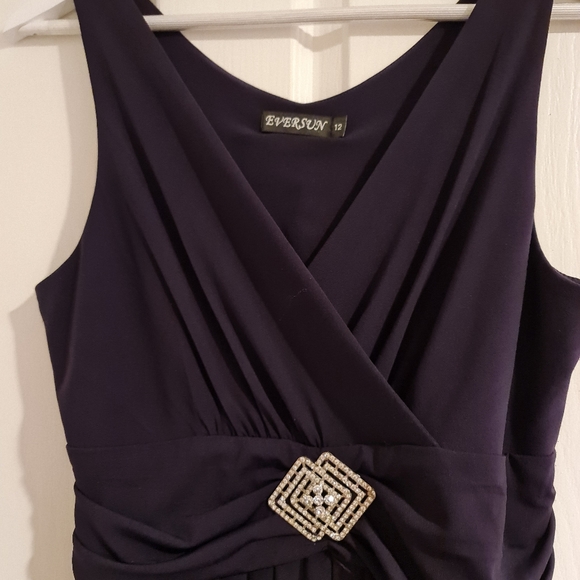 Purple midi dress - Picture 3 of 3